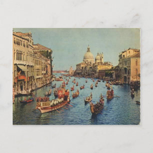 Italien, Venedig, Regatta auf dem Canal Grande Postkarte