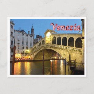Italien - Venedig - Rialto-Brücke - Postkarte