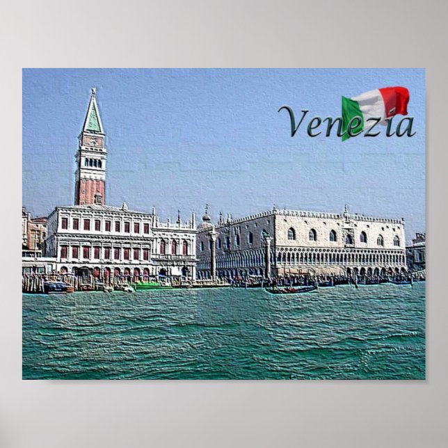 Italien - Venedig - San Marco - Skyline - Poster (Vorne)