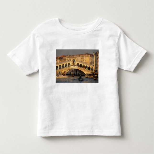 Italien, Venedig, Venedig, Canal Grande und Rialto Kleinkind T-shirt (Vorderseite)