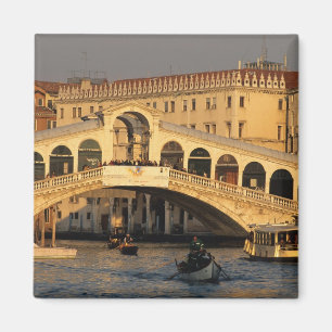 Italien, Venedig, Venedig, Canal Grande und Rialto Magnet