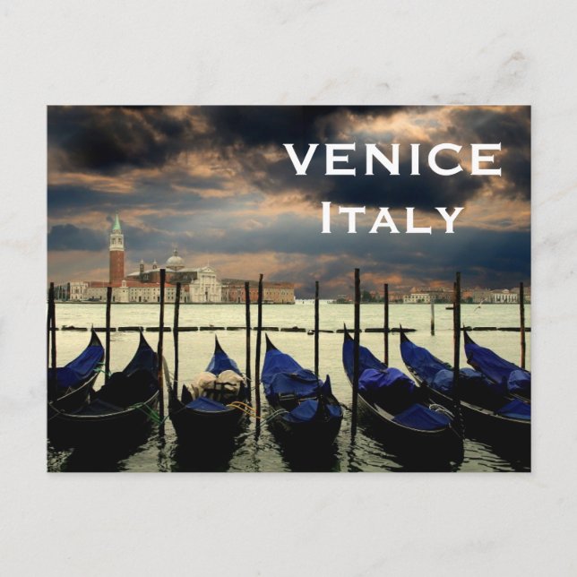 Italien VenedigVintage Tourismus hinzufügen Postkarte (Vorderseite)