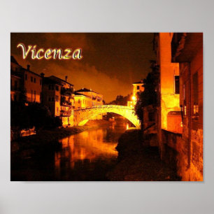 Italien - Venetien - Vicenza - Brücke San Michele  Poster