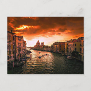 Italien Venice Grand Canal Postcard Feiertagspostkarte