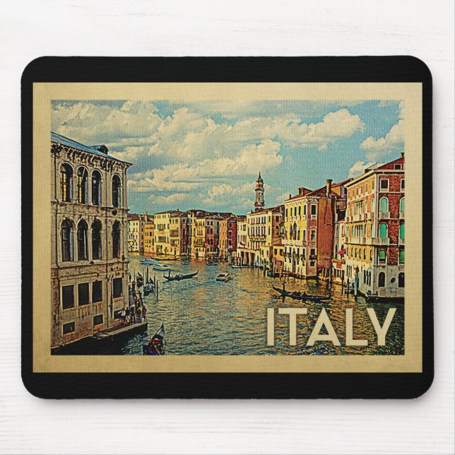 Italien Venice Vintage Travel Mousepad (Vorne)