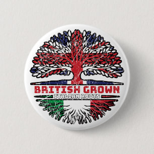 Italien Vereinigtes Königreich British Tree Roots Button
