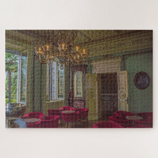 Italien Villa Restaurant Puzzle (Horizontal)