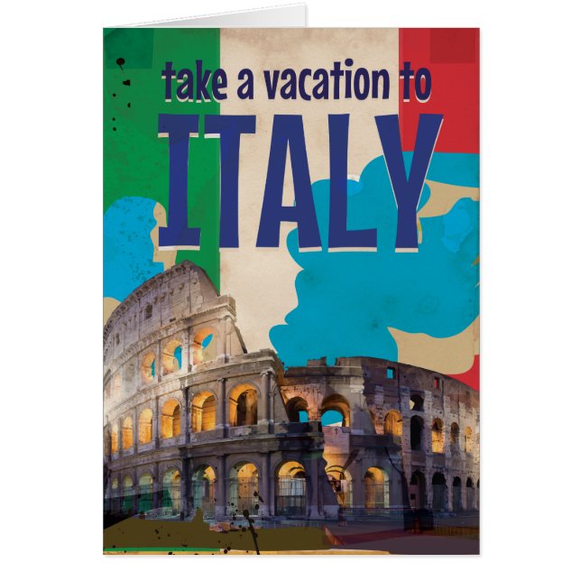 Italien Vintage Travel Poster (Vorne)