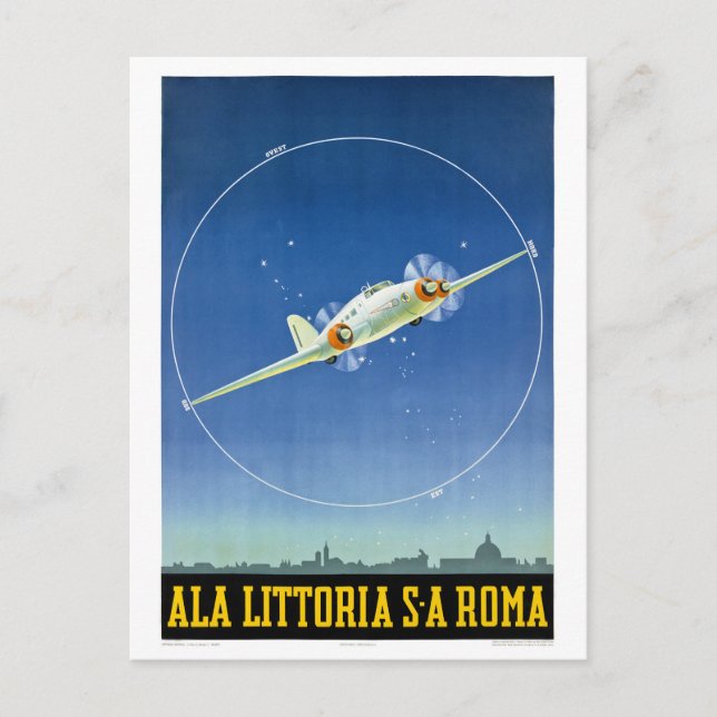 Italien Vintage Travel Poster wiederhergestellt Postkarte (Vorderseite)