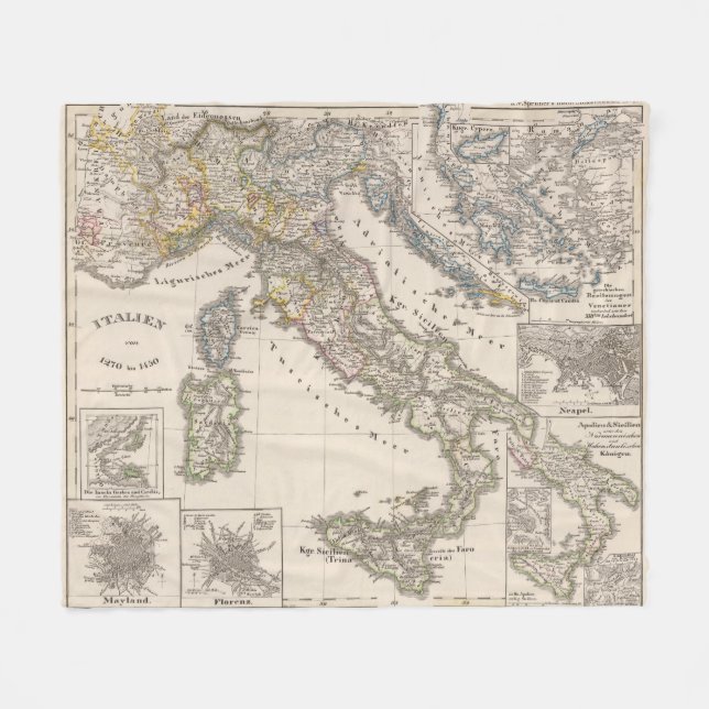 Italien von 1270 bis 1450 fleecedecke (Vorderseite (Horizontal))