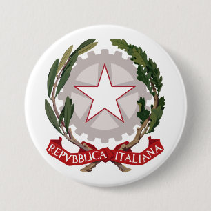 Italien-Wappen Button