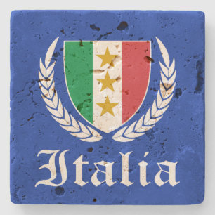Italien-Wappen Steinuntersetzer