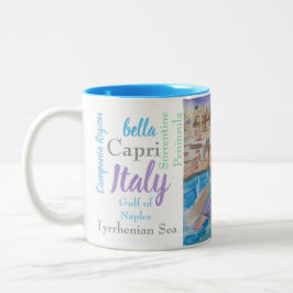Italien-Wasserfarbe Zweifarbige Tasse