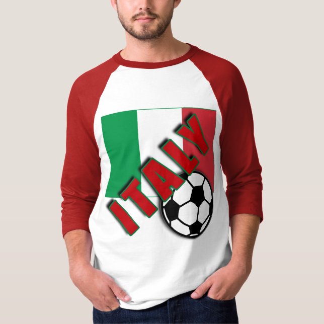 ITALIEN-WeltFußballfan-T-Shirts T-Shirt (Vorderseite)