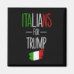 Italiener für Trump Italien Vintage-Flagge Unterst Magnet