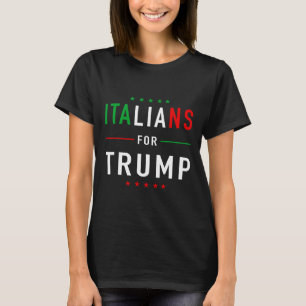 Italiener für Trump Taliano Unterstützer Donald Tr T-Shirt