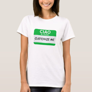 Italiener hallo mein Name ist… kundengerecht T-Shirt