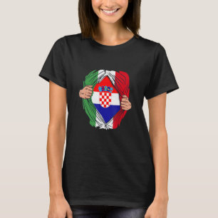 Italiener mit kroatischen Wurzeln Kroatien Hrvatsk T-Shirt