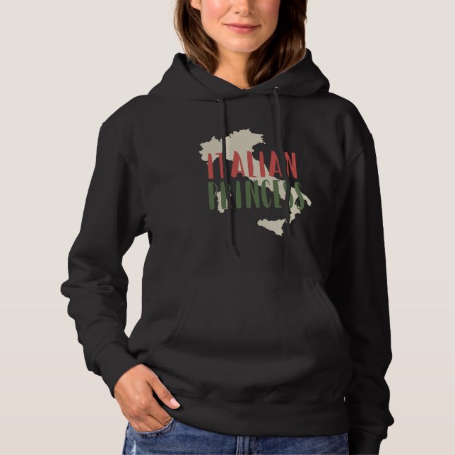Italiener Prinzessin Hoodie (Vorderseite)