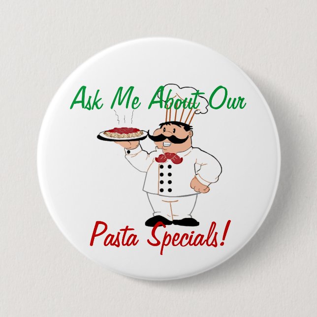 Italiener Resturant Specials Button (Vorderseite)