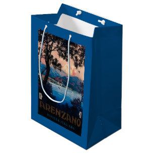 Italiener-Riviera-Reise-Plakat Mittlere Geschenktüte