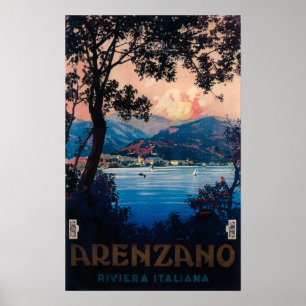 Italiener-Riviera-Reise-Plakat Poster