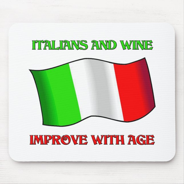Italiener und Wein, verbessern mit Alter Mousepad (Vorne)