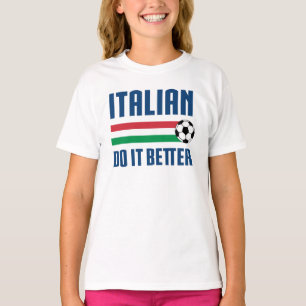 Italiener verbessert es Fußball T-Shirt