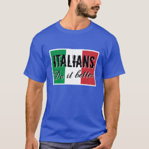 Italiener verbessert es T-Shirt