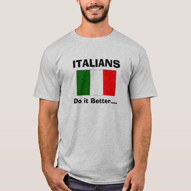 Italiener verbessert es… T-Shirt (Vorderseite)