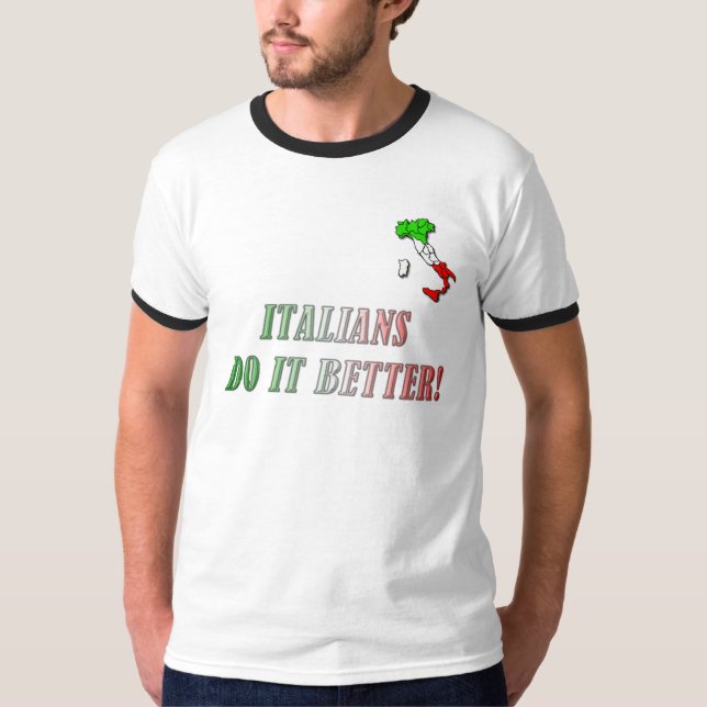 ITALIENER VERBESSERT ES! T-Shirt (Vorderseite)