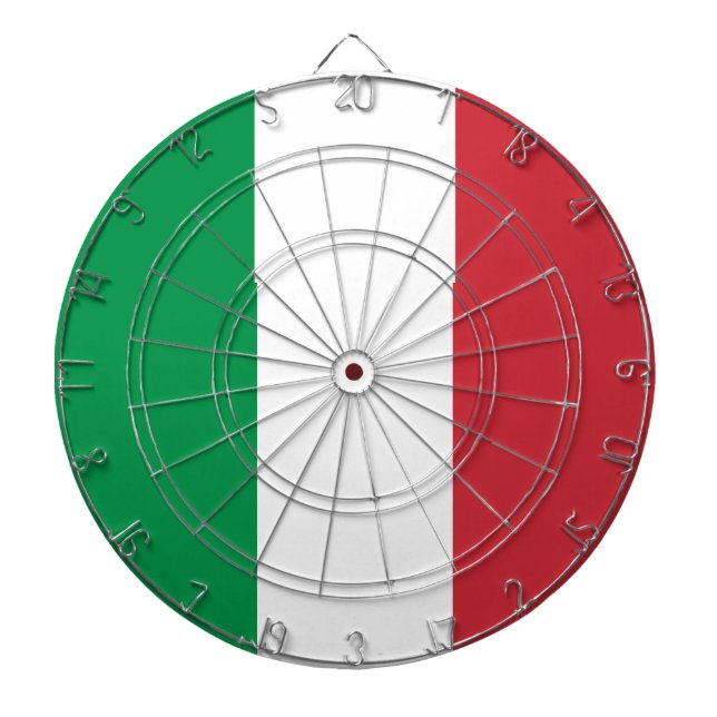 Italienflagge Dartscheibe (vorne)