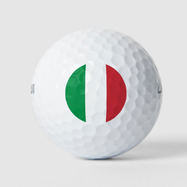 Italienflagge Golfball (Vorderseite)