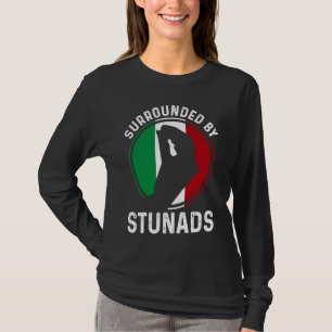 Italienflagge Italienische Wurzeln Sagen Umgeben V T-Shirt