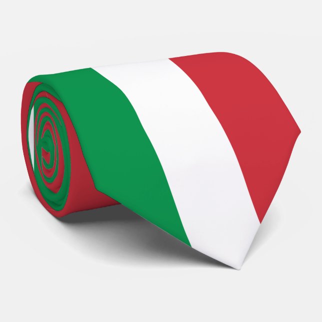 Italienflagge Krawatte (Gerollt)