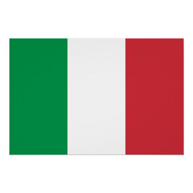 Italienflagge Poster (Vorderseite)