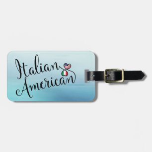 Italienisch American Entwine Hearts Luggage Tag Gepäckanhänger