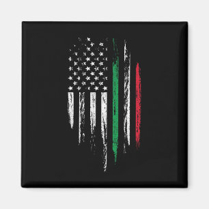 Italienisch-Amerikanische Flagge Combo Italien USA Magnet