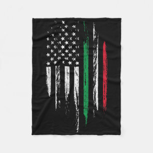 Italienisch-amerikanische Flaggen-Kombination Ital Fleecedecke