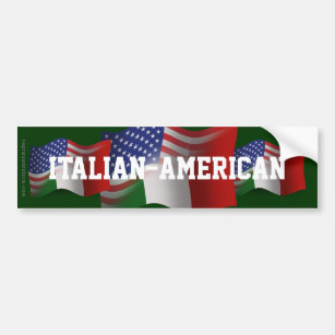 Italienisch-Amerikanische wellenartig bewegende Autoaufkleber