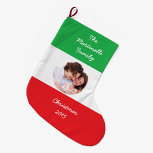 Italienisch-Amerikanischer WeihnachtsStrumpf mit Großer Weihnachtsstrumpf