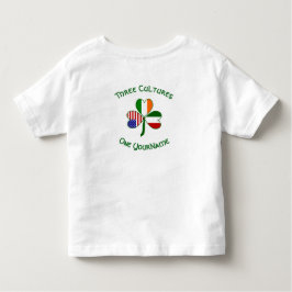Italienisch-amerikanisches Kleeblatt-Flag Personal Kleinkind T-shirt