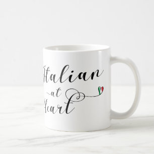 Italienisch At Heart Tasse, Italien Tasse