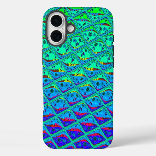 Italienisch Blue Mermaid Motif Art Print Case-Mate iPhone Hülle (Rückseite)