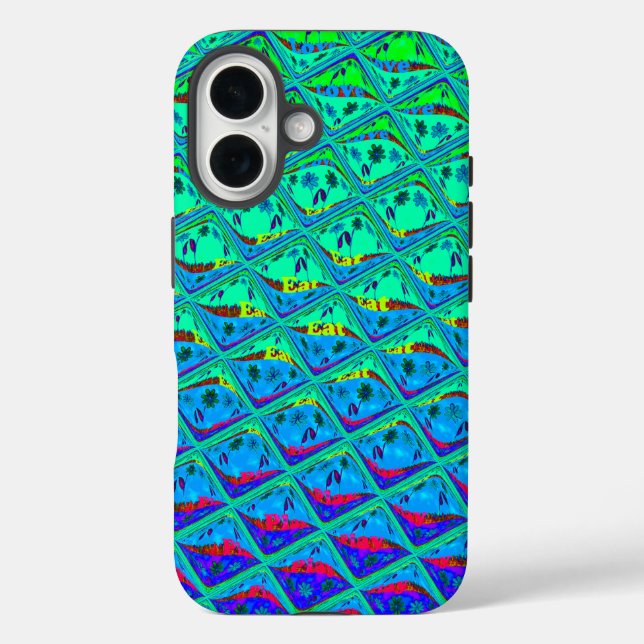 Italienisch Blue Mermaid Motif Art Print Case-Mate iPhone Hülle (Rückseite)