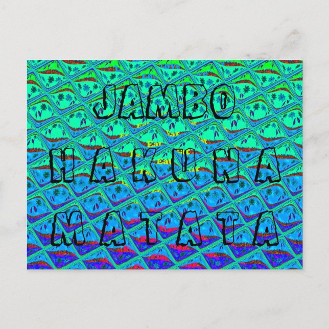 Italienisch Blue Mermaid Motif Art Print Postkarte (Vorderseite)