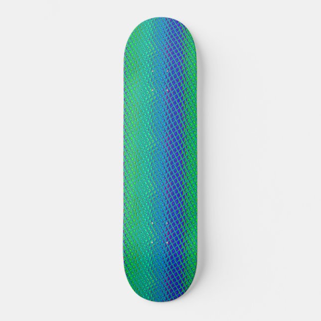 Italienisch Blue Mermaid Motif Art Print Skateboard (Vorderseite)