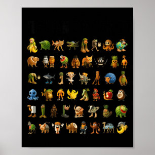 Italienisch Brainrot Gen-z Meme Funny Brain Rot Ch Poster