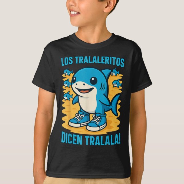 Italienisch Brainrot Los Traleritos Dicen Tralala, T-Shirt (Vorderseite)