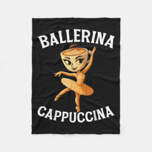 Italienisch Brainrot Meme Ballerina Cappuccina Fleecedecke